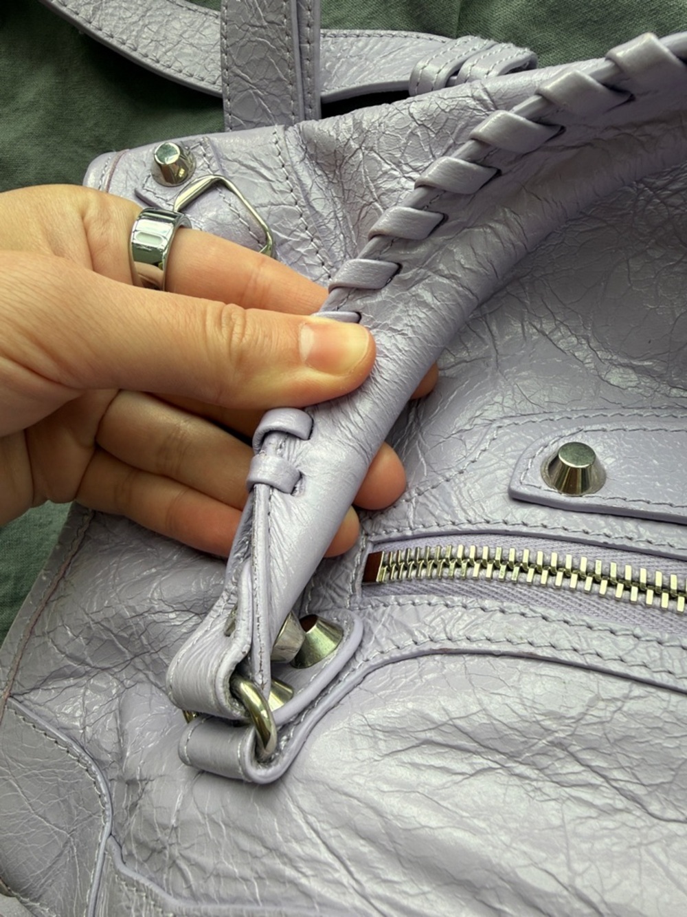 Balenciaga LE CITY Bag Small in light purple - Picture 6 of 7